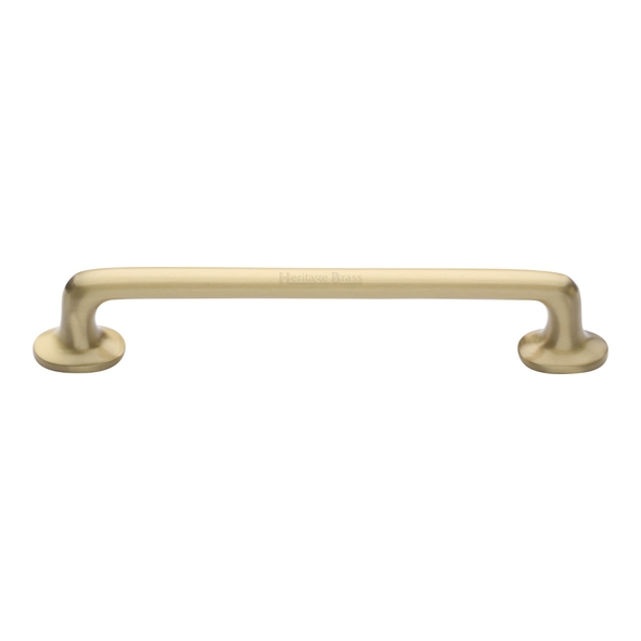 C0376 152-SB • 152 x 181 x 32mm • Satin Brass • Heritage Brass Traditional Cabinet Pull Handle